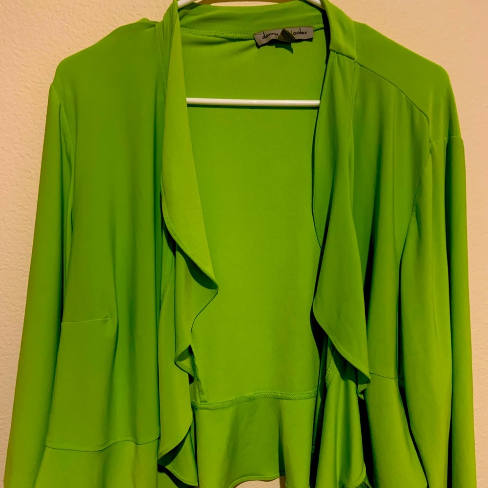 Danny&Nicole Lime Green Cardigan Size 18W PlusSize